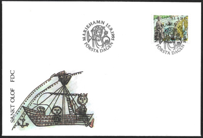 FDC Åland 1995 Pyhä Olavi  LaPe ÅL 105
