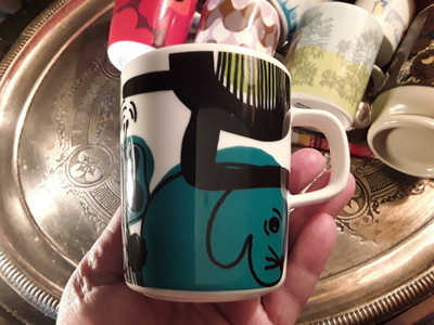 Marimekko muki . Kuurupiilo