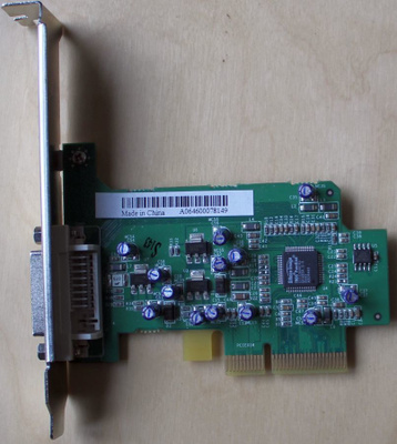 ADD2 DVI-liitin, PCIe
