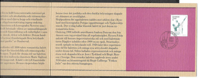 Ruotsi - Minneskort Ballet (Facit MH 9)
