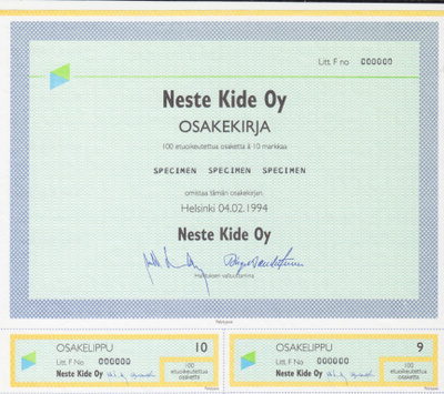 OKK 1994 Neste Kide Oy spec pörssi, Helsinki (Neste)