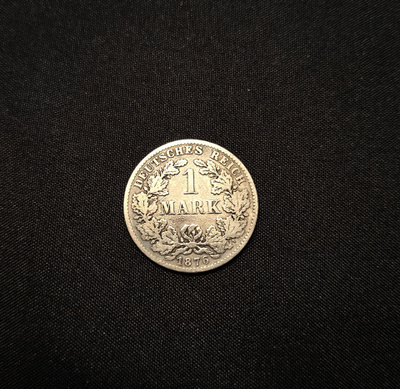 Saksa 1Mark 1876 Hopeaa