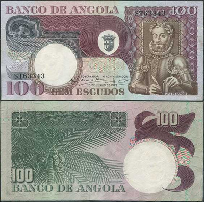 Angola 100 Escudos 1973 (P-106) UNC