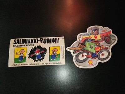 Salmiakki-pommi & Shell tarrat