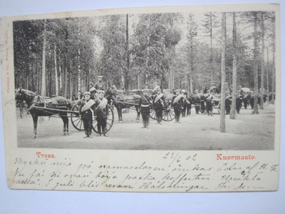 VANHA Postikortti Suomen Sotaväki 1902