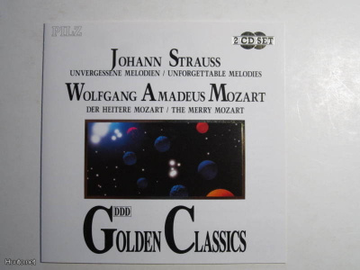 Golden Classics 2 CD set Strauss / Mozart kahden levyn CD