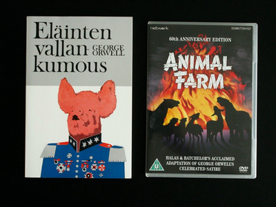 Kirja & DVD leffa: Eläinten Vallankumous George Orwell