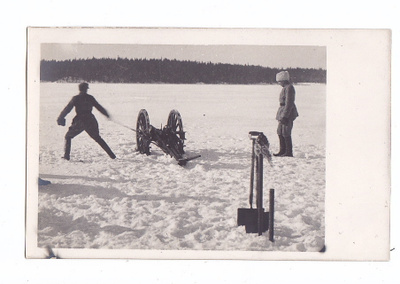 Valokuva Suojeluskunta Kuopio Tykki 1921 HYVÄ Provenienssi