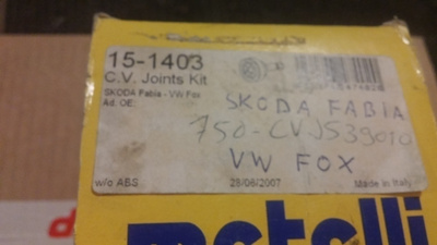 Skoda Fabia, VW Fox Vetonivelen suojakumi 15-1403 Matelli