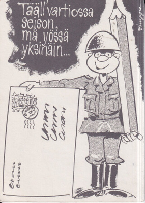 Tääll`vartiossa seison mä yössä yksinäin . e171