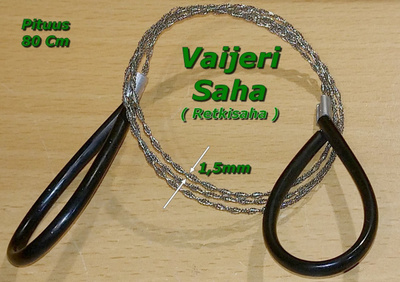 Retki ja Puutarhasaha (Vaijerisaha)