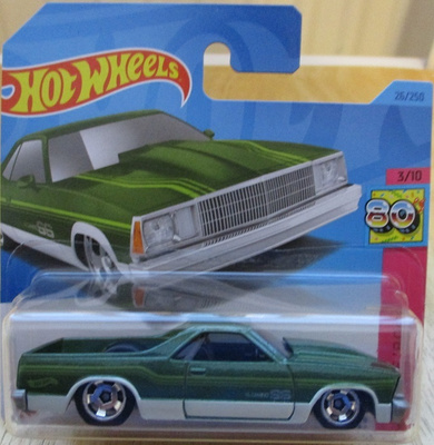 Chevrolet El Camino SS Pick-Up Green 1980 Hot Wheels 1:64