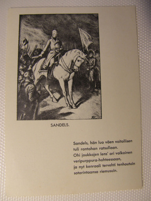 SANDELS / Kenttäposti kortti  *  ei kulk