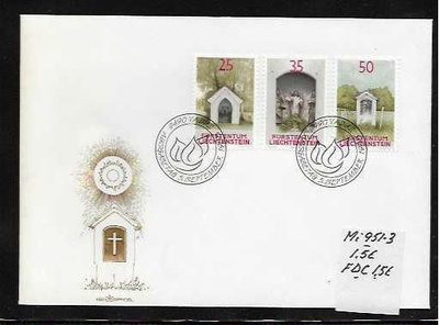 LIECHTENSTEIN Mi 951-3 luett. 1,5€  FDC  luett.1,5€
