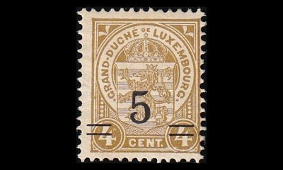 Luxemburg 110 ** Käyttösarja 5/4 C (1915)