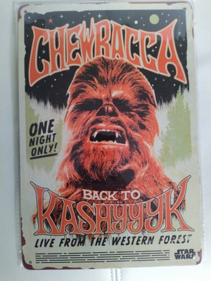 PELTIKYLTTI STAR WARS CHEWBACCA 20X30CM *UUSI!*