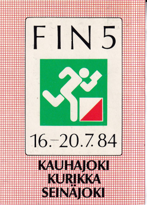 FIN 5, Suunnistus 16.-20.7. -84. e259