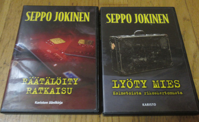 2 kpl:n paketti Seppo Jokinen äänikirja cd-levyt