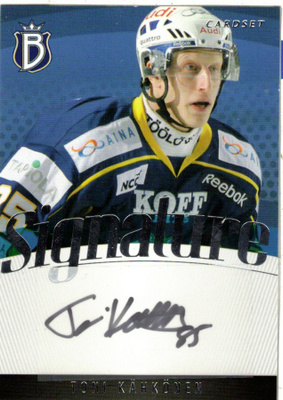 2011-12 Cardset TONI KÄHKÖNEN BLUES Signature nimmarI