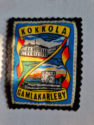 Kokkola vintage kangasmerkki