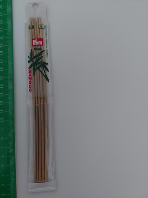 Prym Bambu 20 cm 5 kpl sukkapuikko 3 mm
