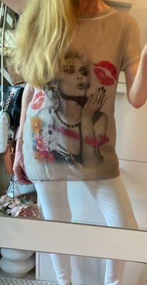 MADE IN ITALY upea KISS ME pusero silkki sekoite M