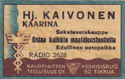 Kaarina, Hj. Kaivonen, Radio  2628     s23