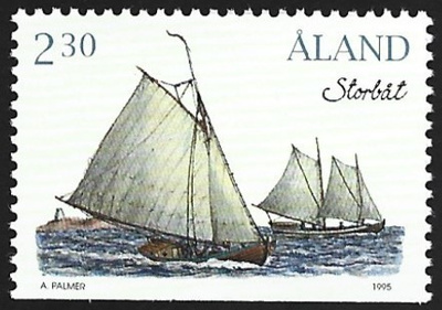 Åland 1995 ÅV3 Rahtipurjelaiv - Sumppu 2,30 mk ** LaPe 098