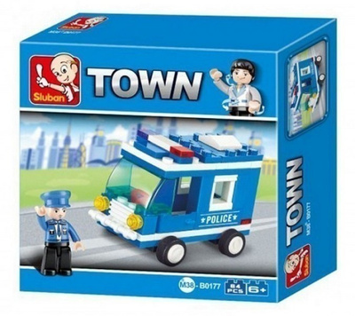Sluban Town Poliisin Mustamaija, 64 palikkaa, 1 hahmo UUSI