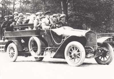 AUTOKORTTI - LINJA-AUTO HANSA v.1914