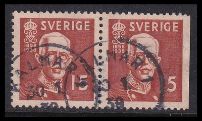 Ruotsi 251BD o Gustav V 15 öre vihkopari (1938)