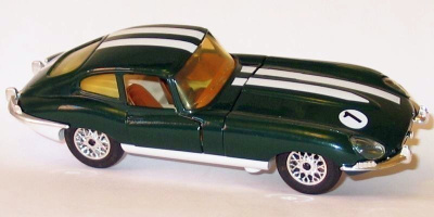Majorette Jaguar E-type coupe vihreä, 1:24