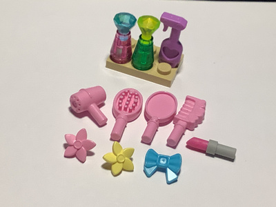 Lego Friends hiusten- ja kauneudenhoito, vaaleanpunainen