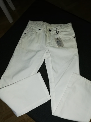 GANT -merkkiset valkoiset farkut, koko 122/128cm