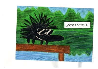 °°LOMATERKUT!°°... -KORTTI / Kiroileva siili