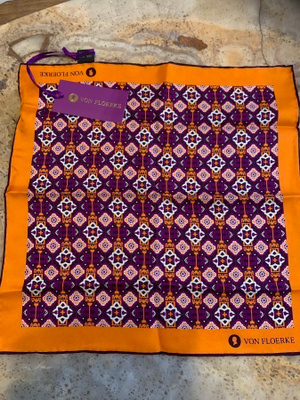 VON FLOERKE SILK HAND MADE SCARF