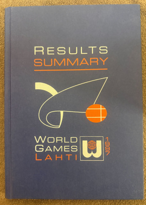 WORLD GAMES LAHTI 1997 - RESULTS SUMMARY KIRJA
