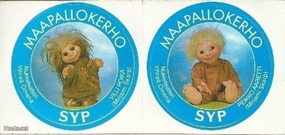 Villi Poika ja Peikko – SYP Maapallokerho tarra