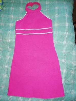 Girls-kotelo mekko 140/146 cm Italy -tyylinen pinkki