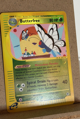 Pokemon Butterfree Expedition Holo Rare e-Reader
