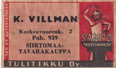 Helsinki, K. Villman, Korkeavuorenk. 2 , Sampo,      7/13