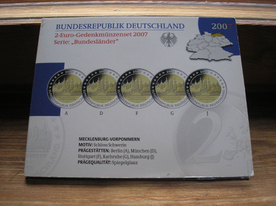 SAKSA 2007 5 x 2e PROOF