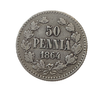 50 penniä 1864