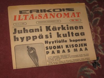 Erikois Ilta-Sanomat  9.3.1958