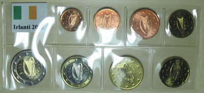 2002 Irlanti 1c - 2 euro  kulkematon