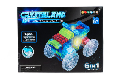 Crystaland: Valopalikka auto. 6 eri rakennusmahdolllisuutta