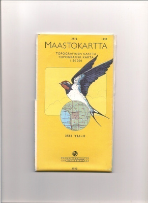 Maastokartta 1:50 000 Yli-Ii