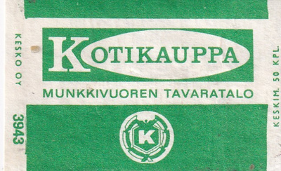 Helsinki ,Kotikauppa Munkkivuoren Tavaratalo  3/8