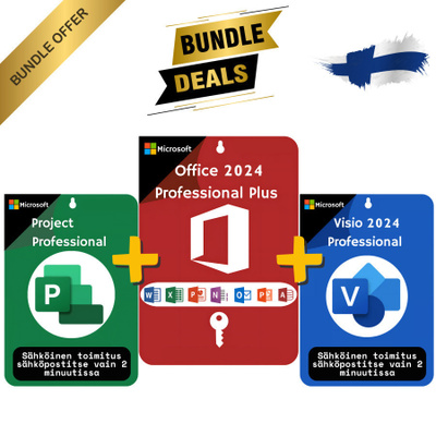 Office + Project + Visio 2024 -paketti | Aktivointiavain