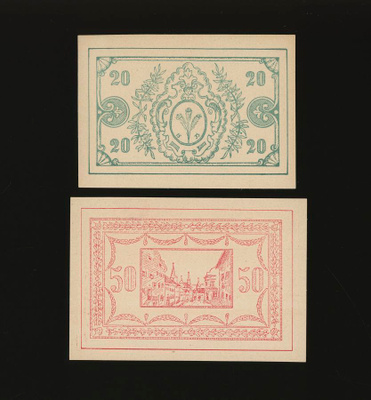 Itävalta Notgeld 20, 50 Heller, Sarleinsbach 1920